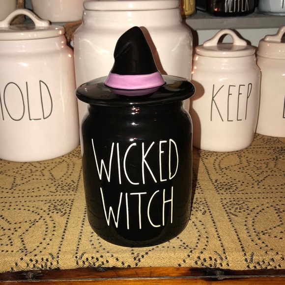 Rae Dunn Holiday Rae Dunn Wicked Witch Baby Canister With Hat